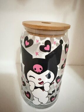 Sanrio Kuromi glass can cup